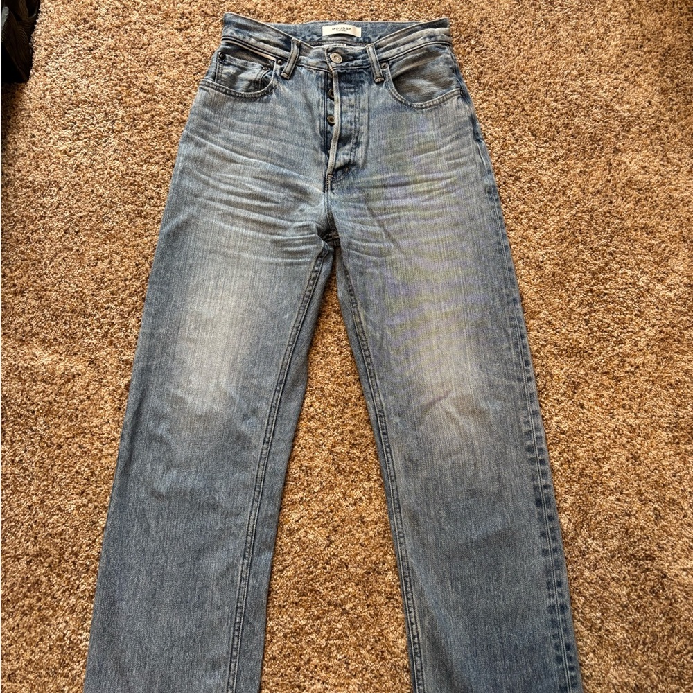 Moussy Light Blue Straight Jeans